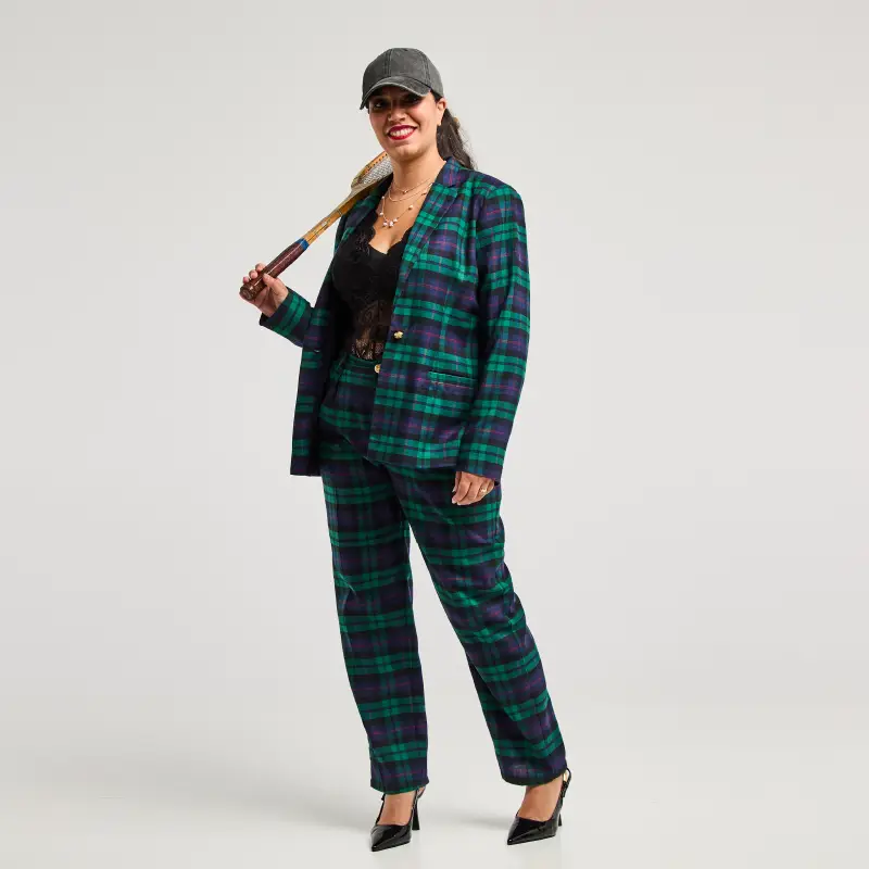 veste cambridge tartan atelier 139 mode prêt-à-porter femme made in france