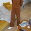 jogging sydney coloris marron atelier 139 mode prêt-à-porter femme made in france