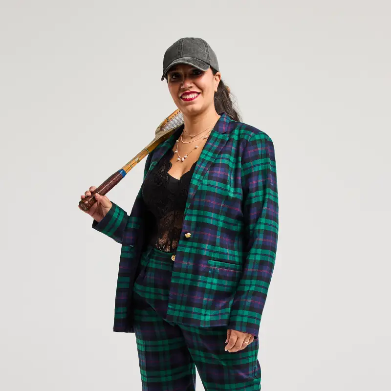 veste cambridge tartan atelier 139 mode prêt-à-porter femme made in france